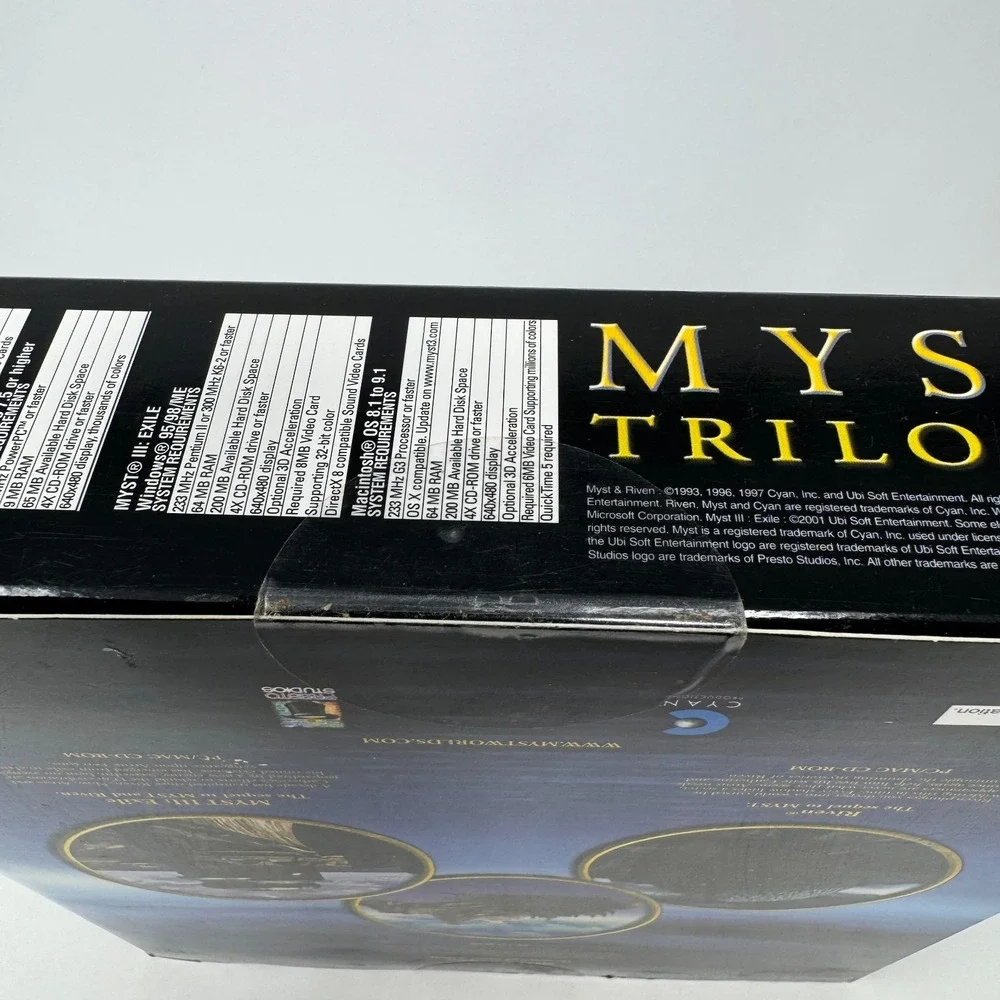 Myst Trilogy‎ (Windows/Mac, 2002) - Big Box - Brand New Sealed - Rare